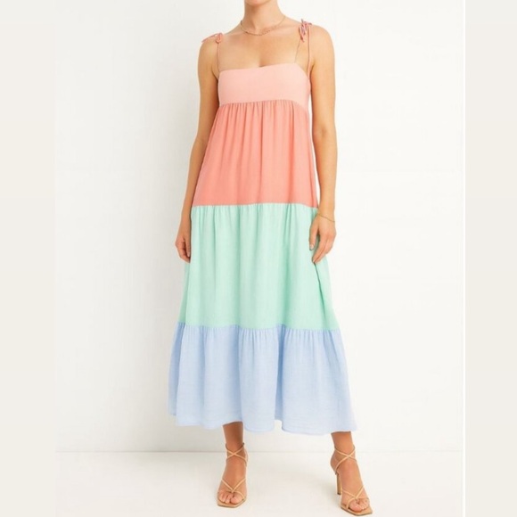PAPER LONDON Laura Dress - Sundae Sun - Picture 1 of 8